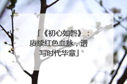 《初心如磐》：赓续红色血脉，谱写时代华章