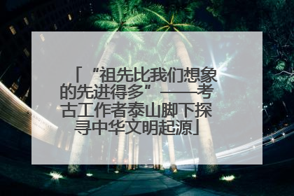 “祖先比我们想象的先进得多”——考古工作者泰山脚下探寻中华文明起源
