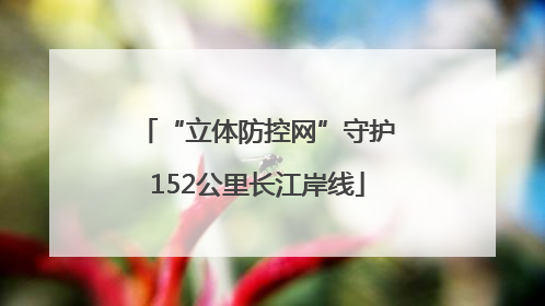 “立体防控网”守护152公里长江岸线