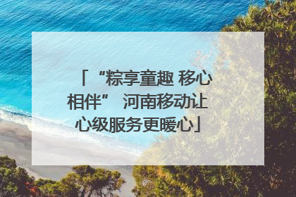 “粽享童趣 移心相伴” 河南移动让心级服务更暖心