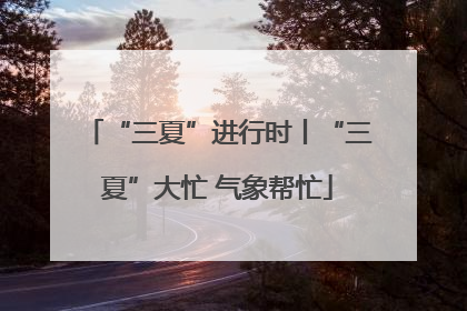 “三夏”进行时丨“三夏”大忙 气象帮忙