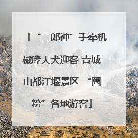 “二郎神”手牵机械哮天犬迎客 青城山都江堰景区 “圈粉”各地游客