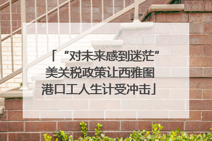 “对未来感到迷茫” 美关税政策让西雅图港口工人生计受冲击
