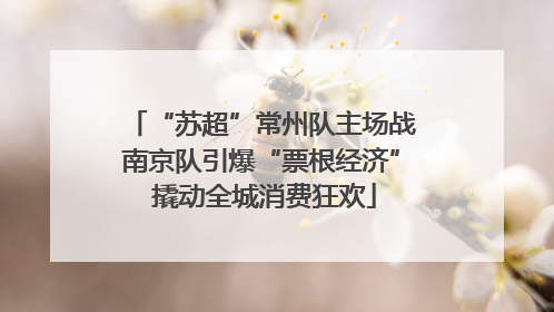 “苏超”常州队主场战南京队引爆“票根经济” 撬动全城消费狂欢
