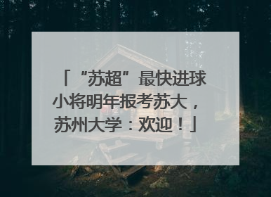 “苏超”最快进球小将明年报考苏大，苏州大学：欢迎！