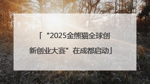 “2025金熊猫全球创新创业大赛”在成都启动