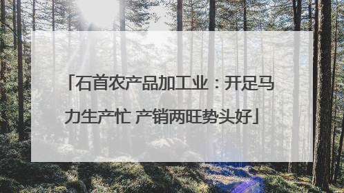 石首农产品加工业：开足马力生产忙 产销两旺势头好