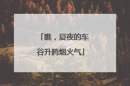 瞧，夏夜的车谷升腾烟火气
