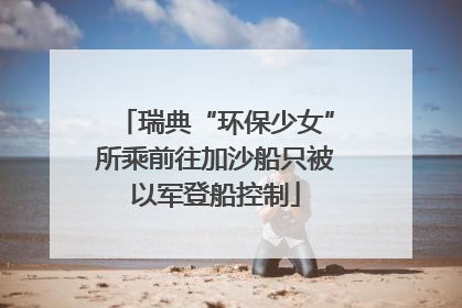 瑞典“环保少女”所乘前往加沙船只被以军登船控制
