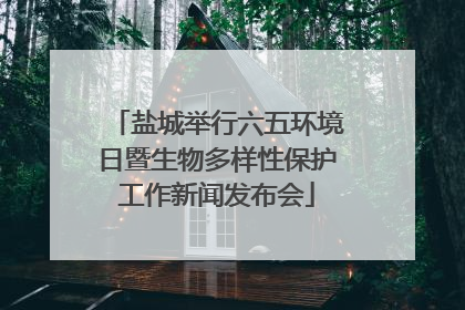 盐城举行六五环境日暨生物多样性保护工作新闻发布会