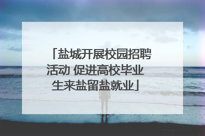 盐城开展校园招聘活动 促进高校毕业生来盐留盐就业