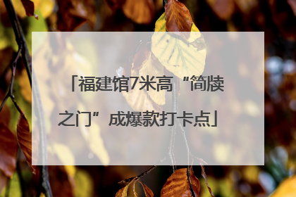 福建馆7米高“简牍之门”成爆款打卡点