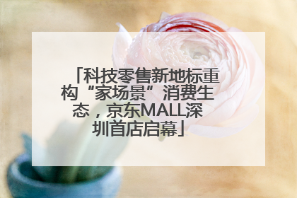 科技零售新地标重构“家场景”消费生态，京东MALL深圳首店启幕