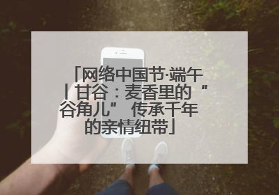 网络中国节·端午丨甘谷：麦香里的“谷角儿” 传承千年的亲情纽带