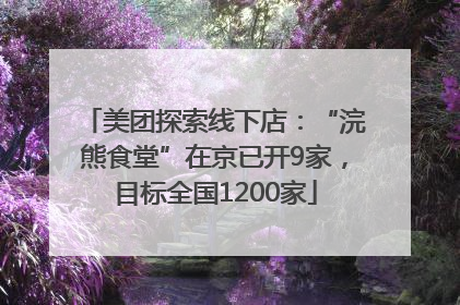 美团探索线下店：“浣熊食堂”在京已开9家，目标全国1200家