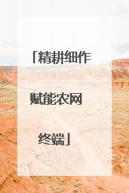精耕细作 赋能农网终端