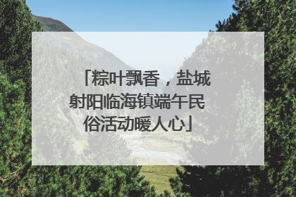 粽叶飘香，盐城射阳临海镇端午民俗活动暖人心