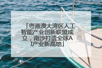 粤港澳大湾区人工智能产业创新联盟成立，南沙打造全球AI产业新高地