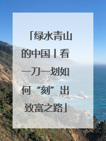 绿水青山的中国丨看一刀一划如何“刻”出致富之路