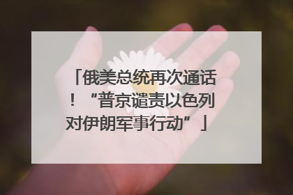 俄美总统再次通话！“普京谴责以色列对伊朗军事行动”
