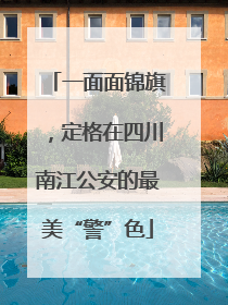 一面面锦旗，定格在四川南江公安的最美“警”色