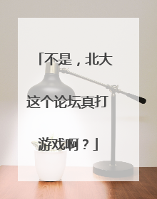 不是，北大这个论坛真打游戏啊？