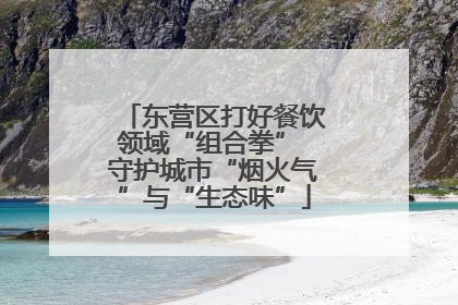 东营区打好餐饮领域“组合拳” 守护城市“烟火气”与“生态味”