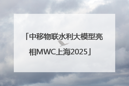 中移物联水利大模型亮相MWC上海2025