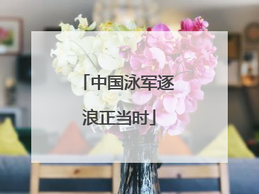 中国泳军逐浪正当时