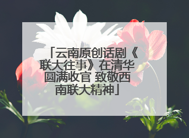云南原创话剧《联大往事》在清华圆满收官 致敬西南联大精神
