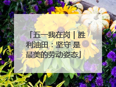 五一我在岗｜胜利油田：坚守 是最美的劳动姿态