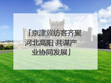 京津冀纺客齐聚河北高阳 共谋产业协同发展