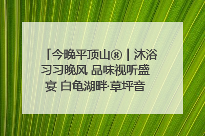 今晚平顶山⑧｜沐浴习习晚风 品味视听盛宴 白龟湖畔·草坪音乐会激情上演