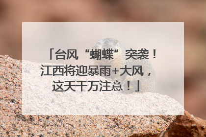 台风“蝴蝶”突袭！江西将迎暴雨+大风，这天千万注意！