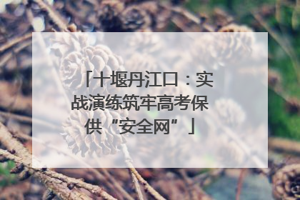 十堰丹江口：实战演练筑牢高考保供“安全网”