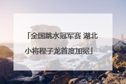 全国跳水冠军赛 湖北小将程子龙首度加冕