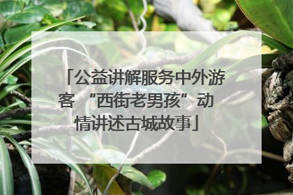 公益讲解服务中外游客 “西街老男孩”动情讲述古城故事
