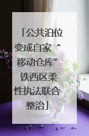 公共泊位变成自家“移动仓库” 铁西区柔性执法联合整治