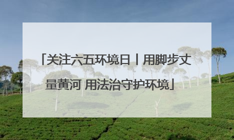 关注六五环境日丨用脚步丈量黄河 用法治守护环境