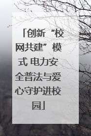 创新“校网共建”模式 电力安全普法与爱心守护进校园