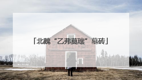北魏“乙弗莫瓌”墓砖