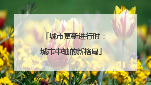 城市更新进行时：城市中轴的新格局
