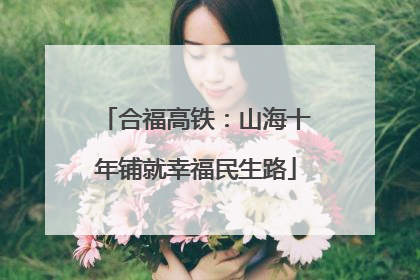 合福高铁：山海十年铺就幸福民生路
