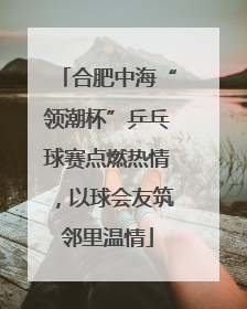 合肥中海“领潮杯”乒乓球赛点燃热情，以球会友筑邻里温情