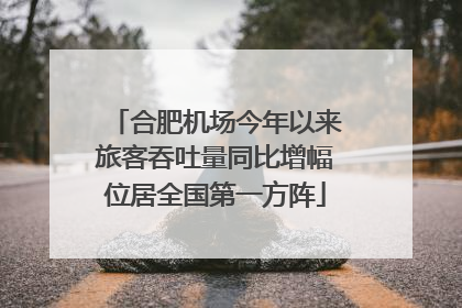 合肥机场今年以来旅客吞吐量同比增幅位居全国第一方阵