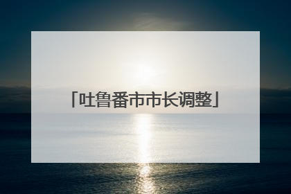 吐鲁番市市长调整