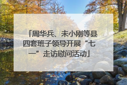 周华兵、未小刚等县四套班子领导开展“七一”走访慰问活动