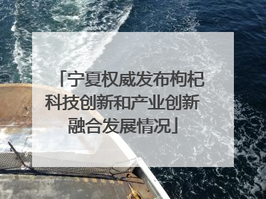 宁夏权威发布枸杞科技创新和产业创新融合发展情况
