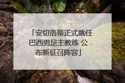 安切洛蒂正式就任巴西男足主教练 公布新征召阵容