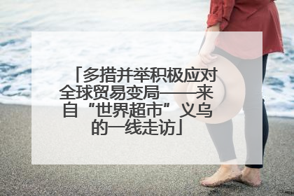 多措并举积极应对全球贸易变局——来自“世界超市”义乌的一线走访